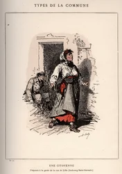 Commune of Paris: costume of UNE CITIENNE (17) in 