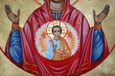 Detail of an Icon in St Stephen