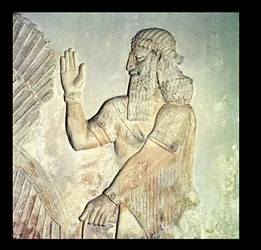 Dignitary, relief, Assyrian