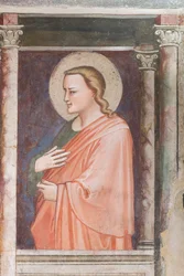 Display in the vaults of the cathedral museum of Prato, Italy