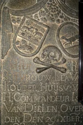Dutch gravestone in St. Francis Church