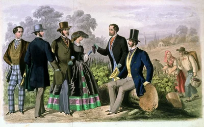 Elegant Society at the Grape Harvest, c.1860-1870