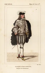 Francois-Cesar Letellier, Marquis de Courtanvaux, scientist and soldier