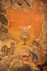 Fresco in Palacio Episcopal, Malaga, Spain
