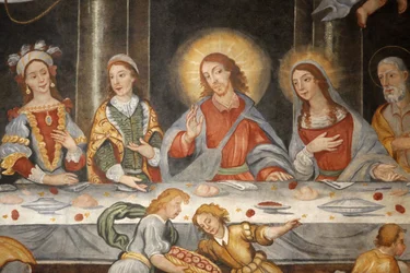 Fresco in the Basilica of Santa Caterina, Galatina, Apulia, Italy