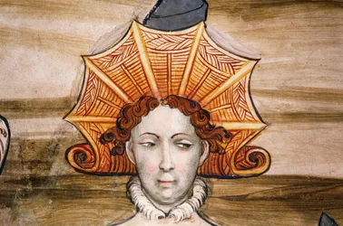 Frescoes of Baronial Hall (detail), Della Manta Castle, Italy