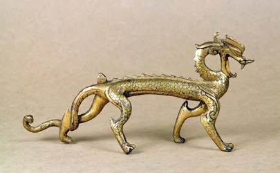 Gilt Bronze Sea Dragon, Six Dynasties Period