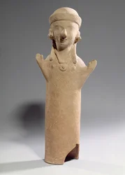 Goddess or Worshipper with Raised Arms, Figurine, c.550 BC