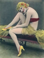 Hand Tinted Photo of a Woman, United States