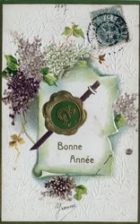Happy New Year Greeting Card