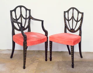 Hepplewhite dining chairs, George III