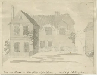 High Offley - Parsonage (Pencil and Wash Drawing, 1790)