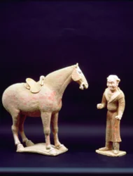 Horse and a Servant, Chinese, Tang dynasty (618-906)