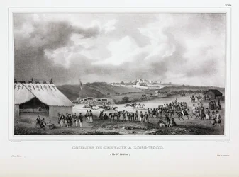 Horse racing at Longwood, Saint Helena