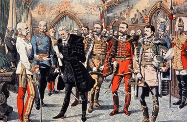 Hungarian Dignitaries Received by Franz Joseph I in Hungary