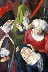 Indre & Loire No. 175 - Chateau de Loches - Detail of the Altarpiece of the Crucifixion - School of Jean Fouquet - 1485
