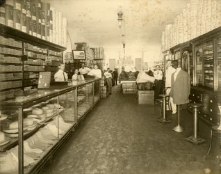 Interior of John Sewell & Co. Shoe Store at 304-6 12th Avenue (Flagler Street), c.1910