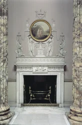 Interior of the Marble Hall, Kedleston Hall, Derbyshire (photo)