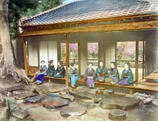 Japanese Women in a Garden, c.1890