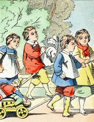 Game: The Little Car - Child Entertainment Alphabet c.1890