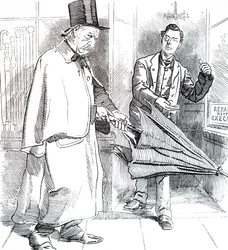 Joseph Chamberlain and William Ewart Gladstone