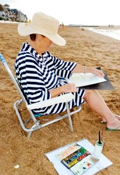 Lady watercolour painter