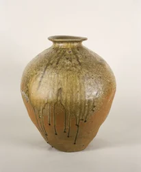Large jar, Tamba ware, Muromachi Period, 15th-16th century