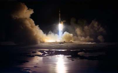 Launch of the Apollo 17 lunar landing mission
