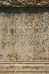 Lebanon, Baalbek (1st century AD), engraving in the Great Court