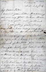 Letter from a soldier in the Crimea to his sister, 22 February 1856