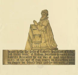 Madeley Church - Monument to Robert Hawkins