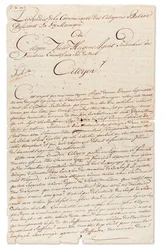 Manuscript letter signed 