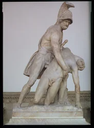 Menelaus supporting the body of Patroclus, Roman copy of a Greek original