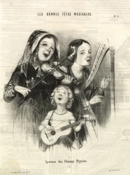 Mermaids of the Champs Elysées, Paris 1846