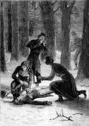Murder of Philippe Lebon (1769-1804) inventor in 1804, on Le Havre road