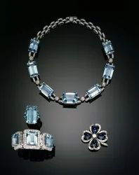 Necklace, ring, brooch and bracelet