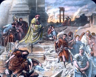 Nero after the fire of Rome