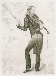 Niccolo Paganini - caricature