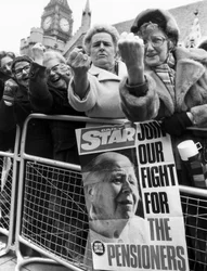 OAPs Lobby, London, March 1981