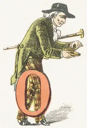 O - Octogenarian - Childish Alphabet, Editions Gordinne 1920