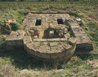 Old Ruins of a Basilica, Valley of the Temples, Agrigento, Sicily, Italy
