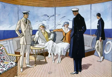 On a Yacht, c. 1925