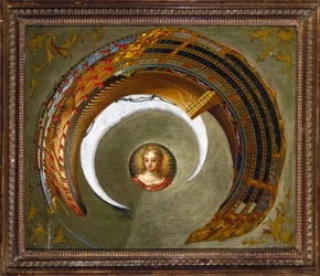 Optical Illusions Anamorphic painting of a ship, c 1744-1774