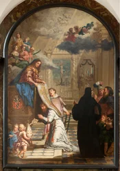 Parish Church. Interior. Our Lady Giving a Chasuble to Saint Ildefonsus