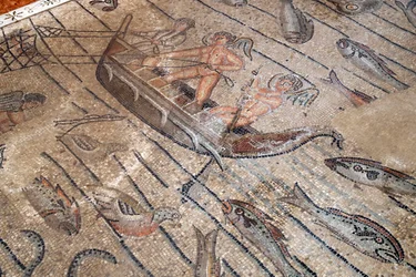 Patriarchal Basilica of Aquileia. Mosaic Floor with Christian Symbolism, 4th Century. Italy.