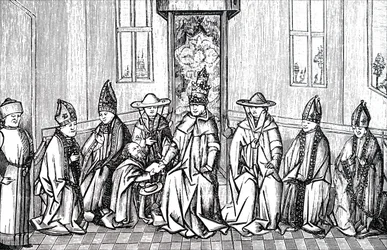 Peter the Hermit, Pope Urban II and Simeon Patriarch of Jerusalem