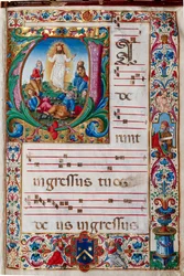 Piccolomini Library: choir book, cod. 29.13, ff. 30r with “Transfiguration”