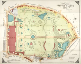 Plan of the Crystal Palace and grounds, Sydenham