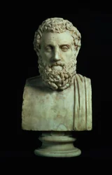 Portrait bust of Sophocles (c.496-405 BC), copy of Greek 4th century BC original