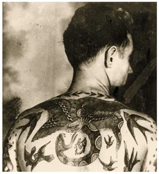 Portrait of Tom Stephen, tattooed by Bert Grimm, c.1942